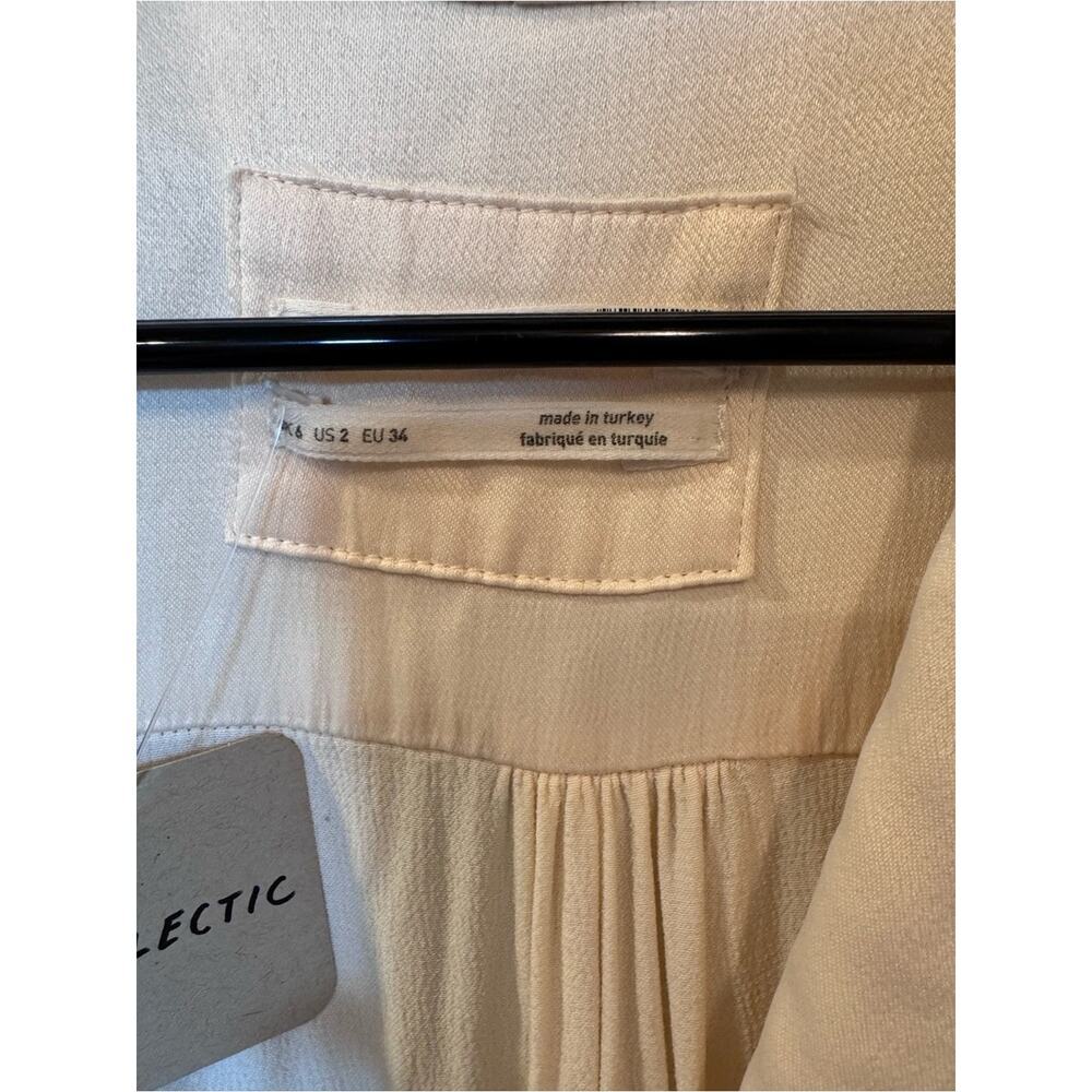 Anthropologie Cream Maxi Dress | Elegant Grecian-Inspired Evening Dress | NWOT - Picture 13 of 13